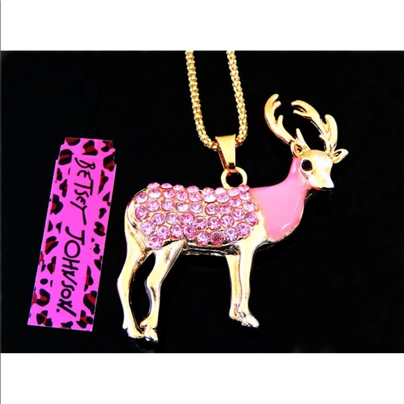 . 💋📿🐴Reindeer Cz Necklace. - Picture 2 of 2